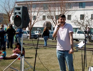 Josh Anderson of Palmer High Jazz Choir wowed the crowd with a jazz solo.